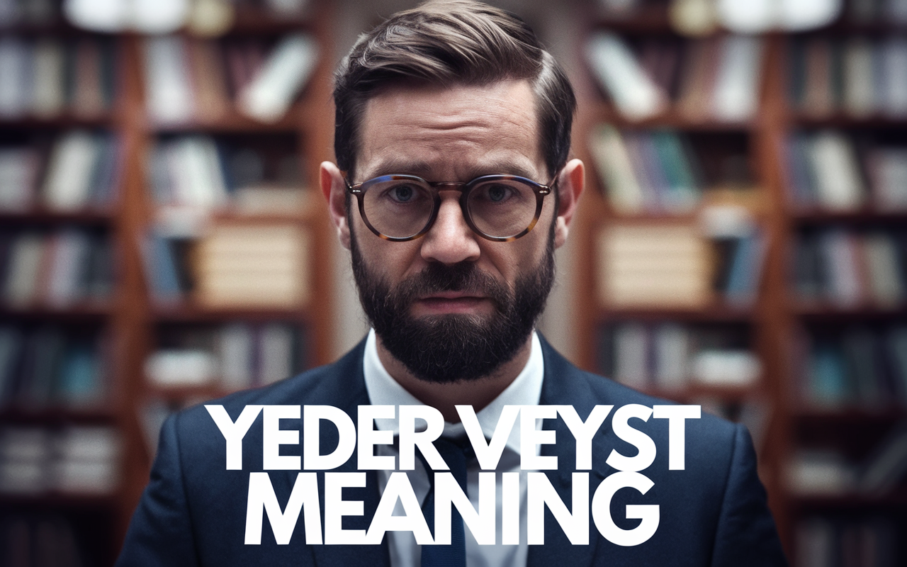 A symbolic depiction of "yeder veyst meaning" showing its cultural and linguistic essence.