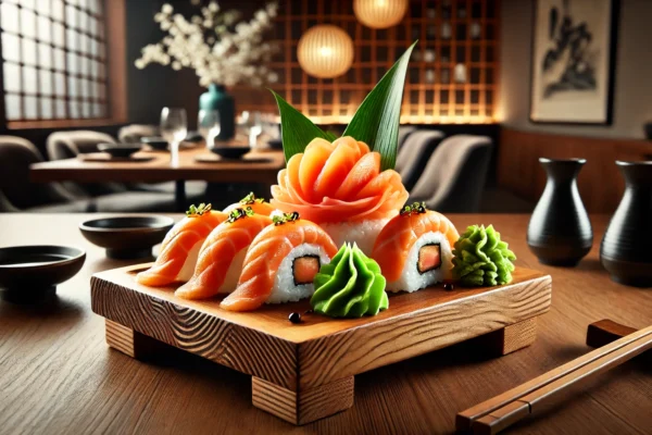 Sushi Order Topped with Salmon NYT A Culinary Delight