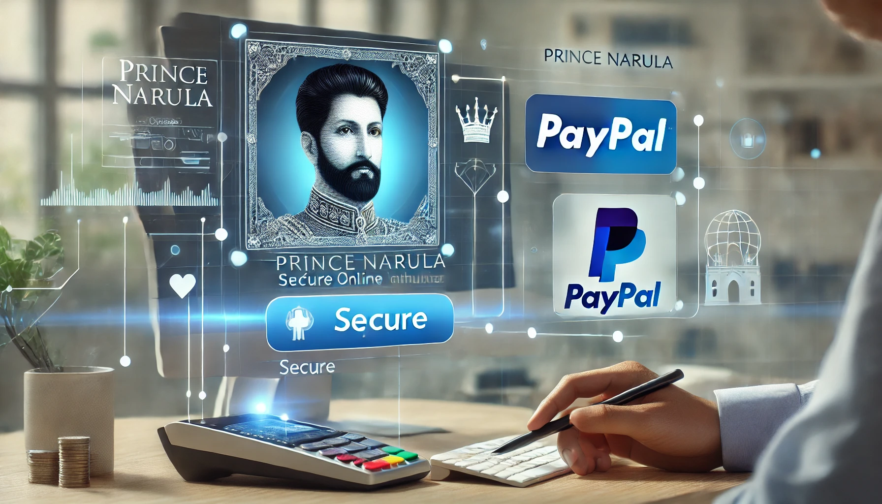 Prince Narula and Paypal logos