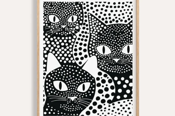 Yayoi Kusama Black Cats